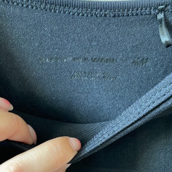 Alexander Wang x H&M black logo crop top tshirt sz S - Picture 3 of 6